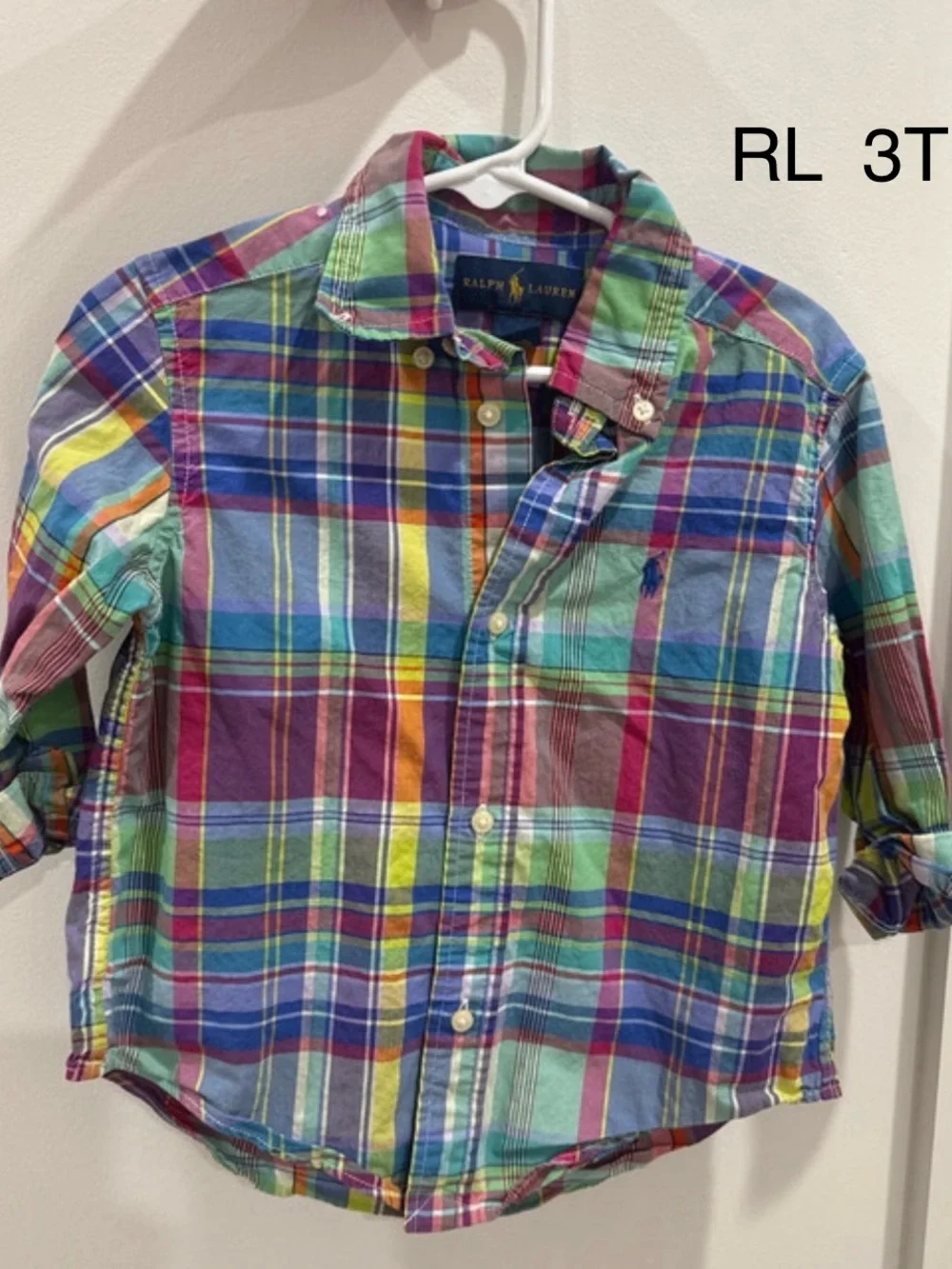Ralph Lauren Bright Multi-Color Plaid Button-Down Shirt